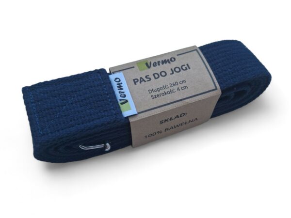 Pasek do jogi - kolor granatowy - obrazek 2